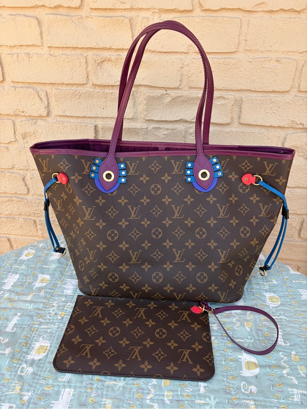 Louis Vuitton Limited Edition Neverfull MM with Pouch w/ certificate(PRICE FIRM)